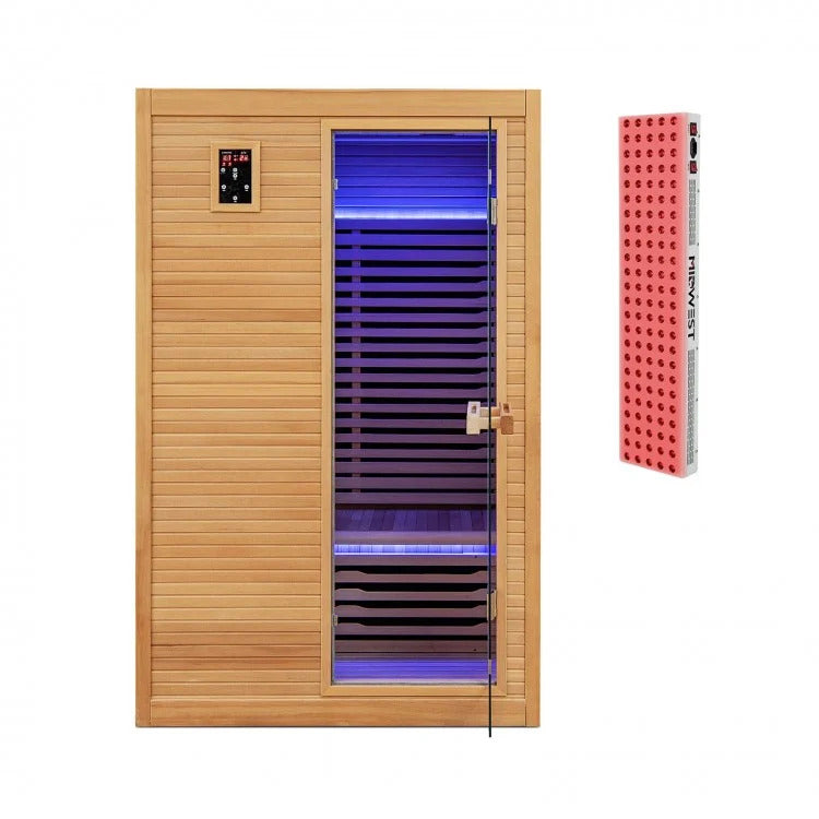 2 People Far Infrared Wooden Sauna Room for Home