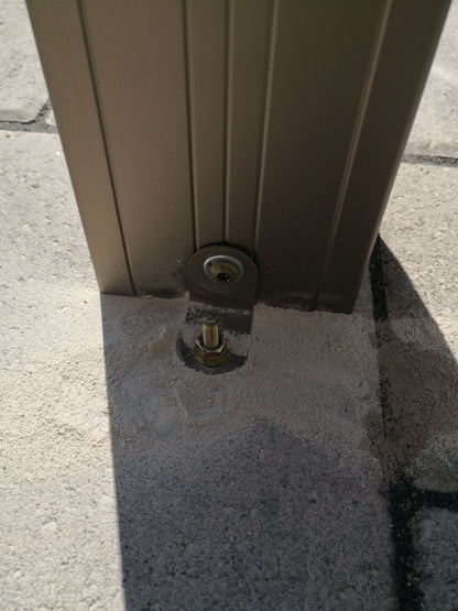 10x10 Feet Patio Hardtop Gazebo with Galvanized Steel Roof