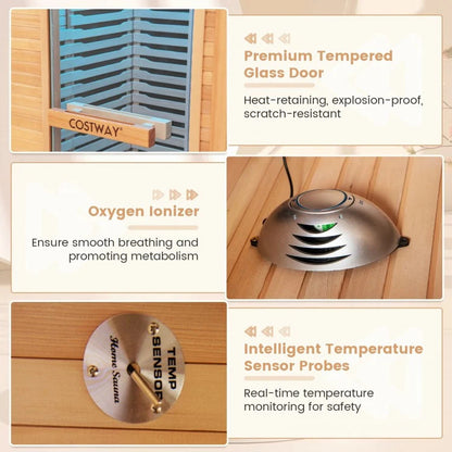 Single Person Far Infrared Wooden Sauna for Home