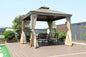 10x10 Feet Patio Hardtop Gazebo with Galvanized Steel Roof
