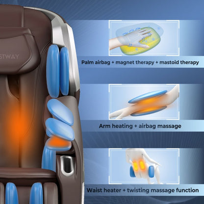 W208WL Full Body Zero Gravity Massage Chair with SL Track Voice Control Heat