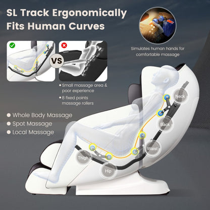 Full Body Zero Gravity Massage Chair with SL Track Airbags Heating