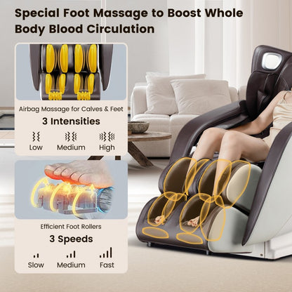 Full Body Zero Gravity Massage Chair with SL Track Airbags Heating