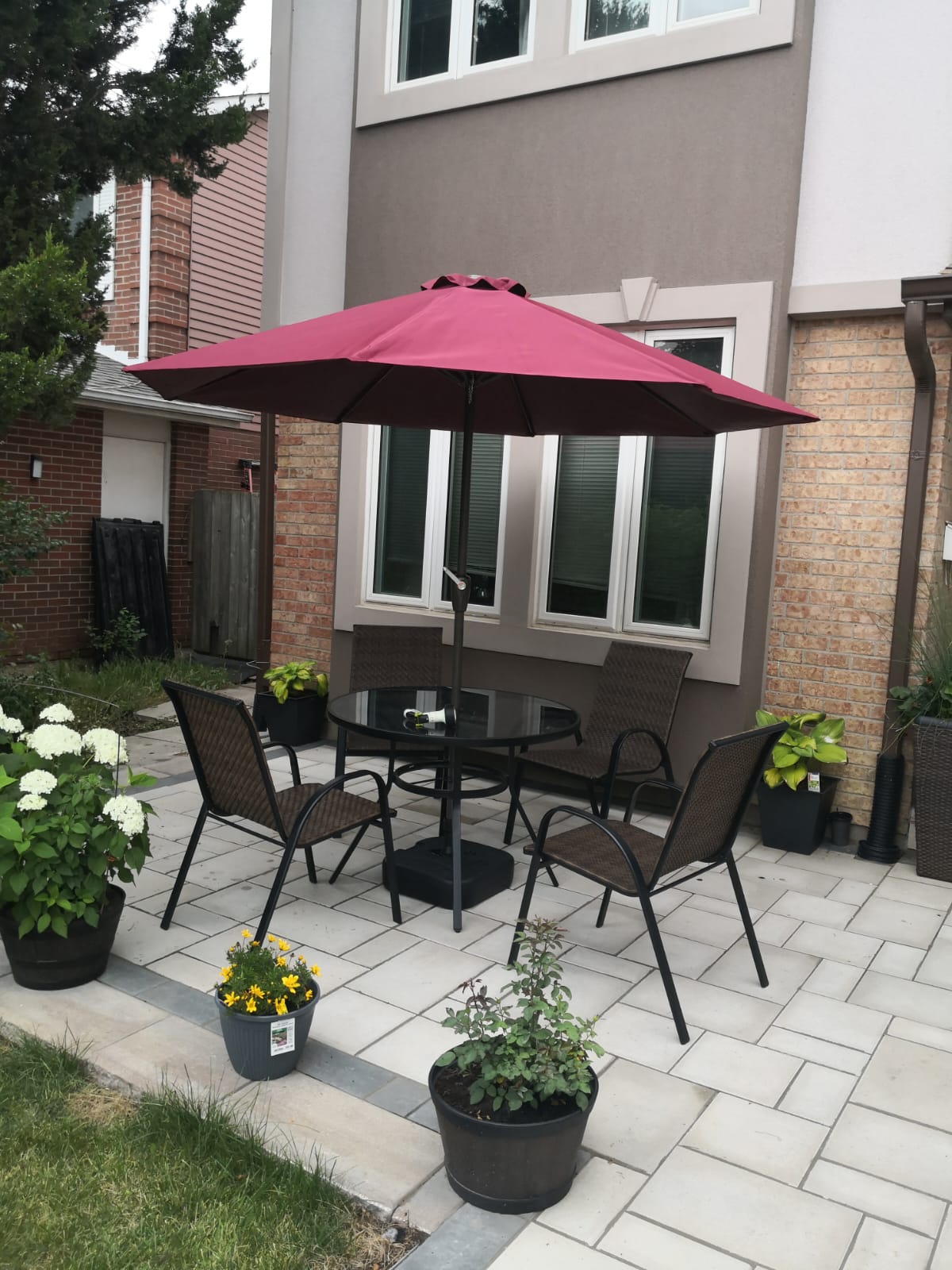 9ft Patio Umbrella & Base