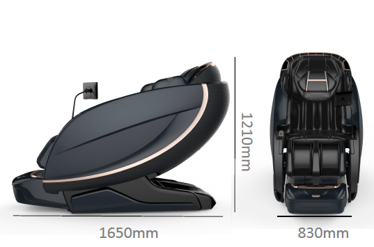 YA122U 5D Sonic Wave SL Track Full Body Zero Gravity Massage Chair with Blind Spot Monitoring