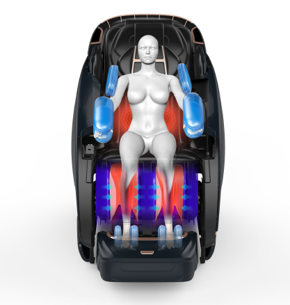 YA122U 5D Sonic Wave SL Track Full Body Zero Gravity Massage Chair with Blind Spot Monitoring