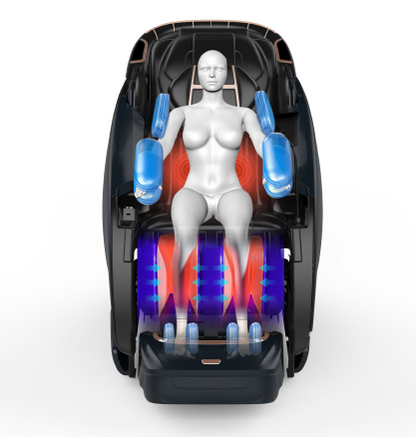 YA122U 5D Sonic Wave SL Track Full Body Zero Gravity Massage Chair with Blind Spot Monitoring